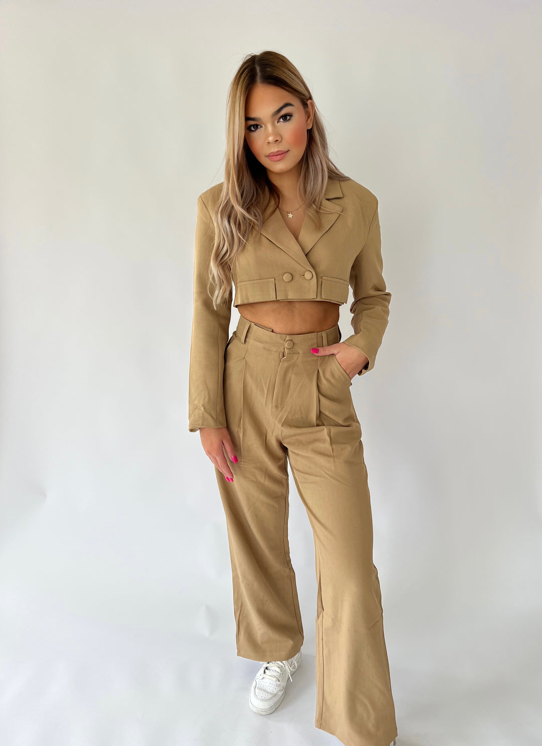 Lexi Pantalon - Camel - Non Stretch