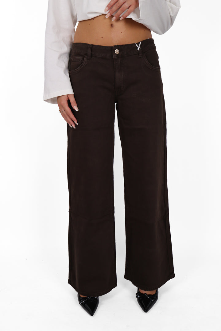 206 Mocha Low Waist Jeans - Light Stretch