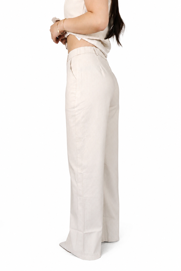 Soft Move Linnen Trouser - Stretch