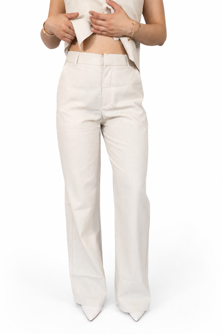 Soft Move Linnen Trouser - Stretch