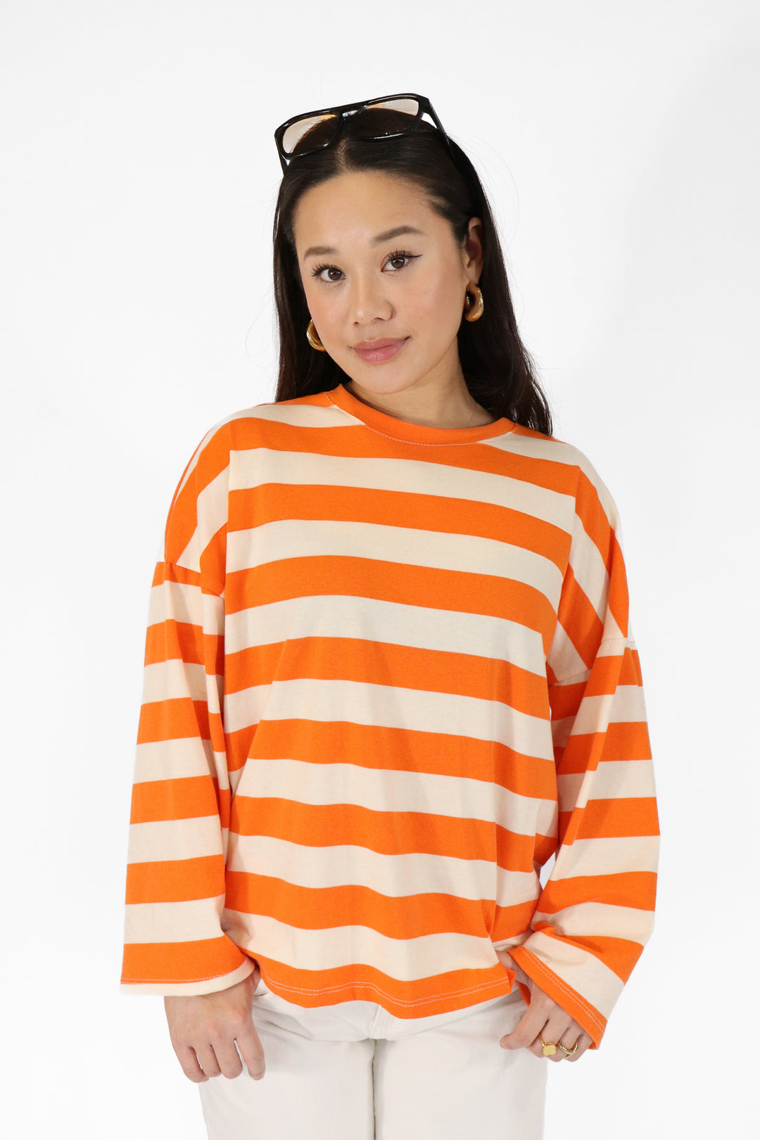 Striped Orange Tee
