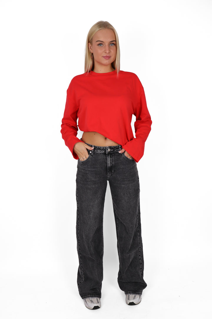 After Dark Midwaist TALL Wide Leg Jeans - Non Stretch