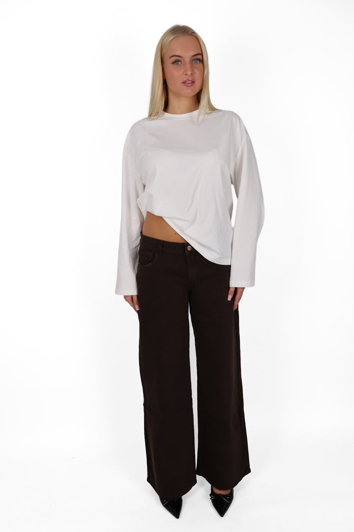 206 Mocha Low Waist Jeans - Light Stretch