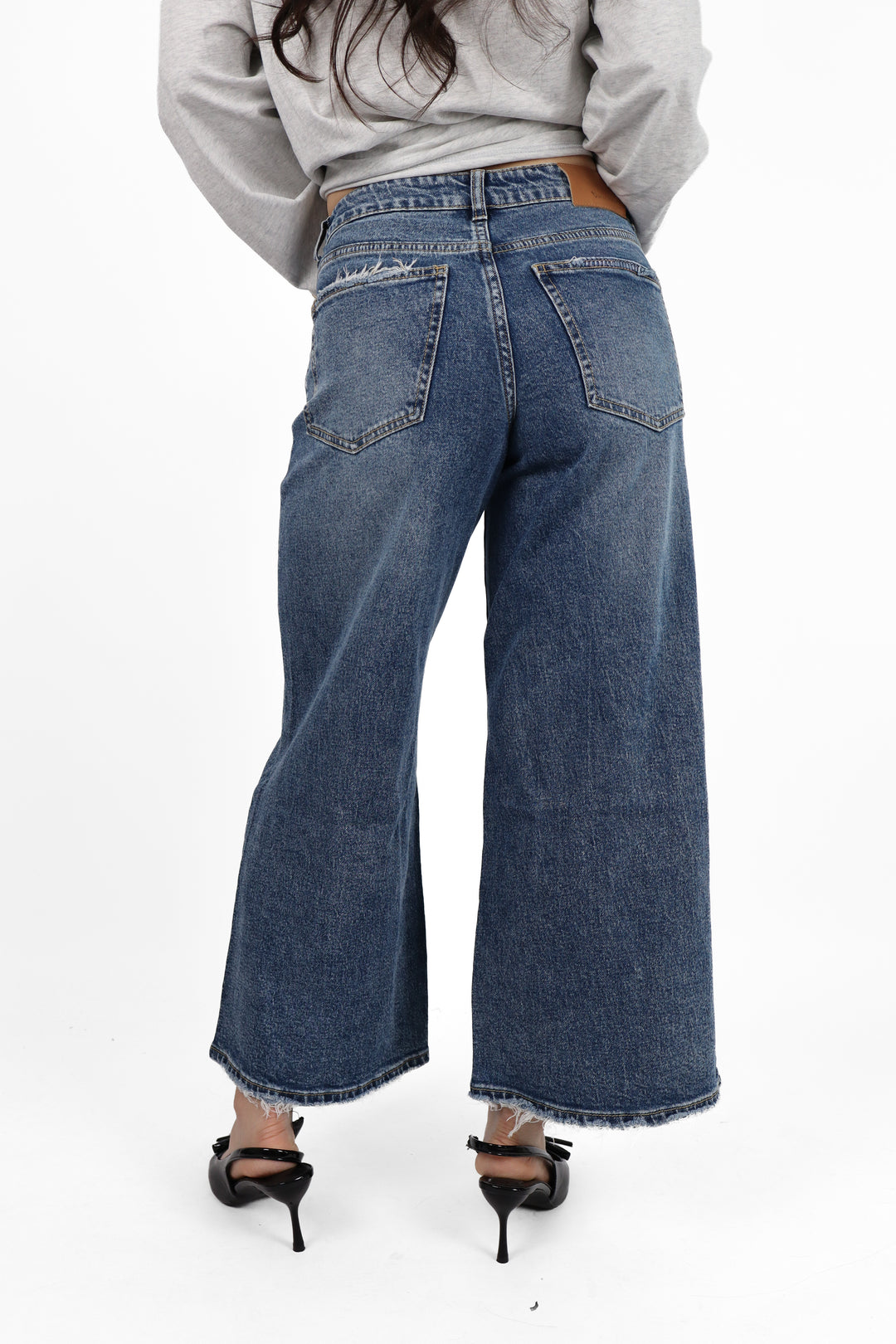 3995 Petite Extra Wide Leg Jeans - Non Stretch