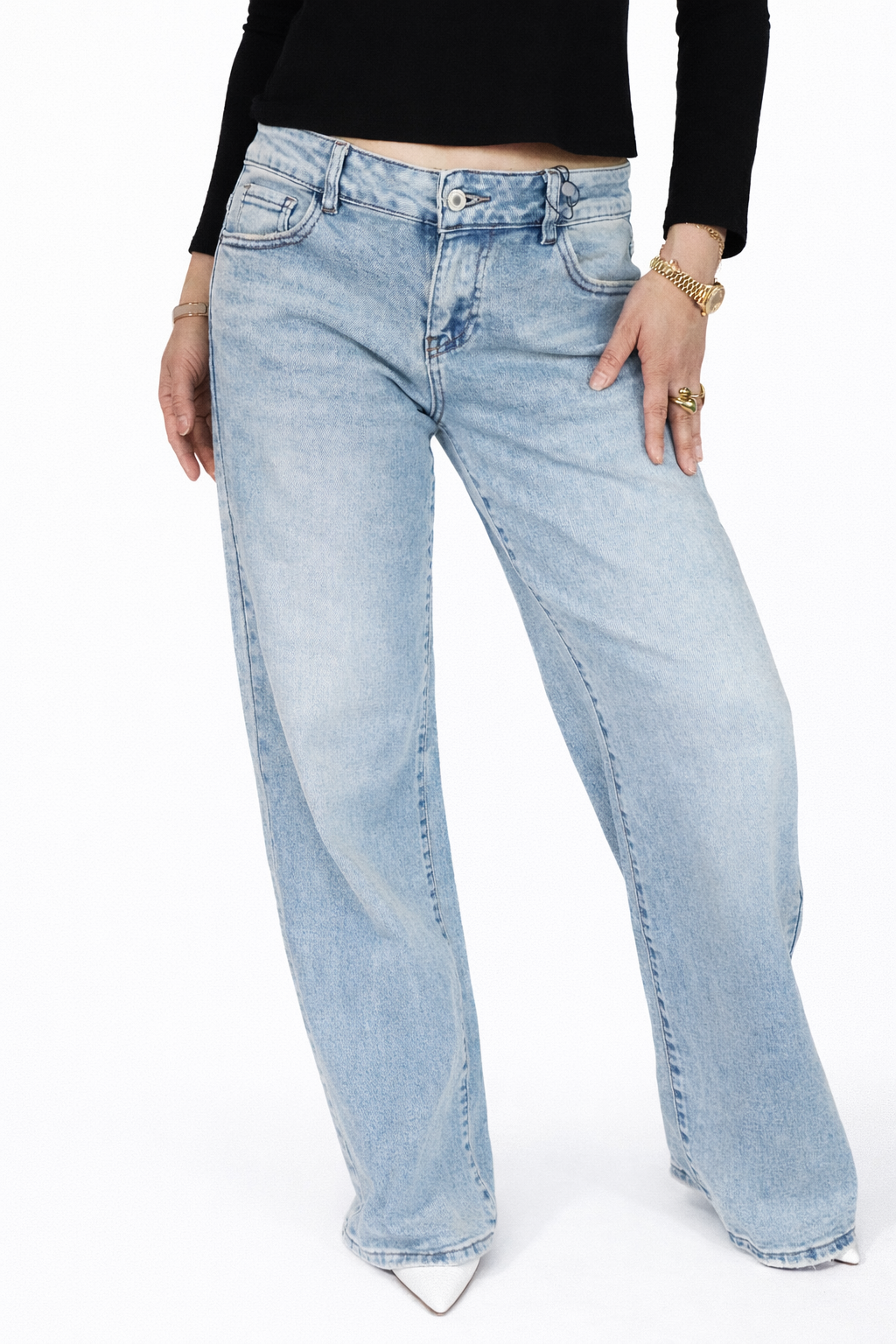 Baggy Low Waist Jeans - Stretch