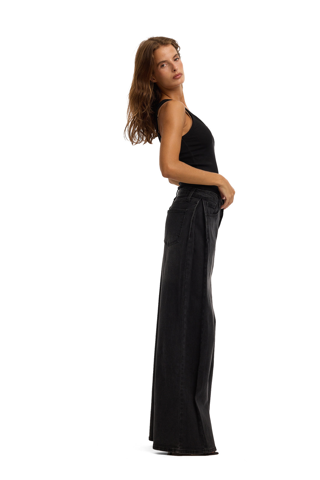 Miley Barrel Wide Leg Jeans - Light Stretch