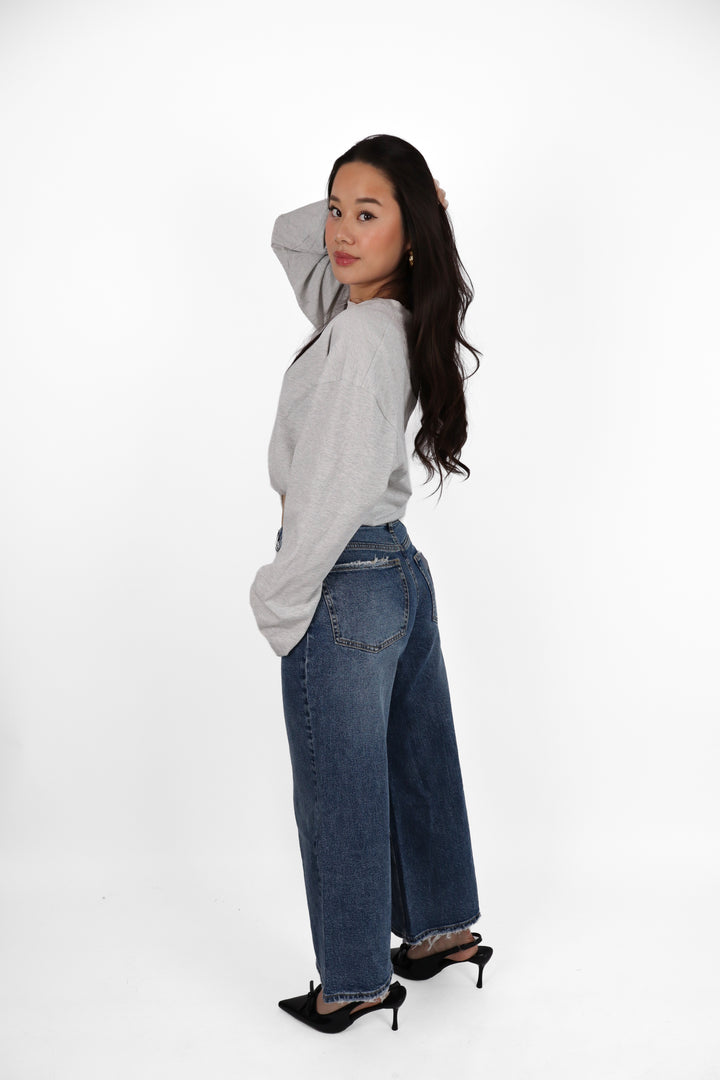 3995 Petite Extra Wide Leg Jeans - Non Stretch