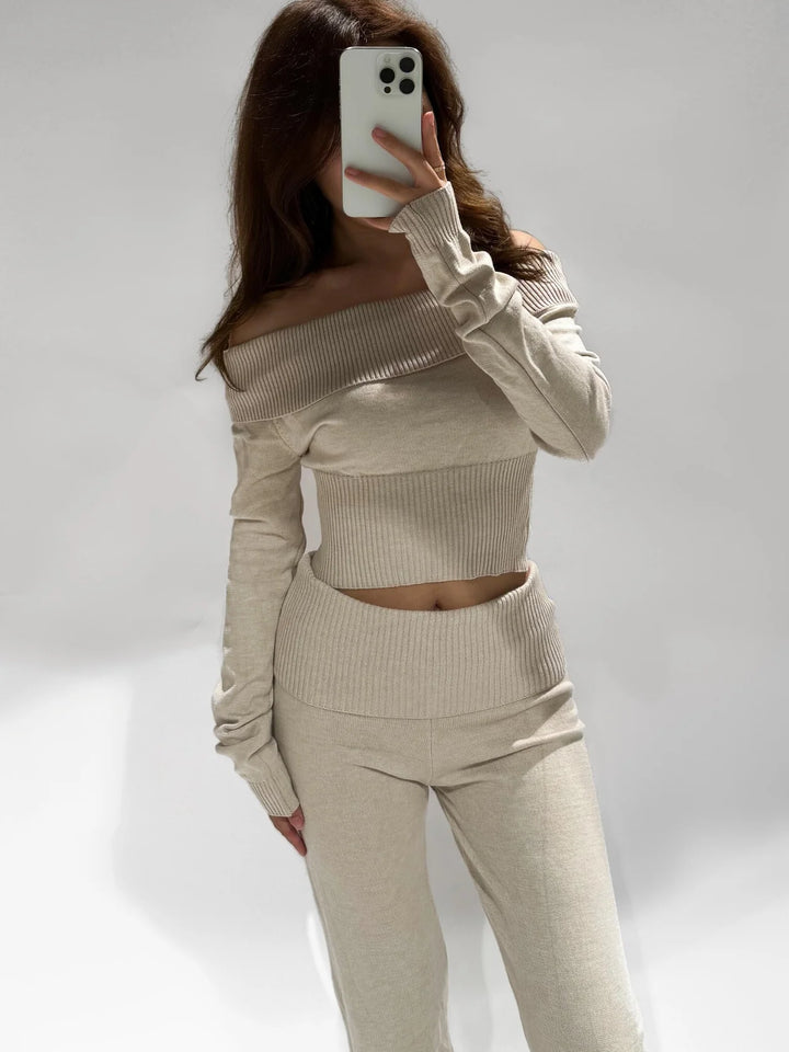 Noah Knitted Off Shoulder Top