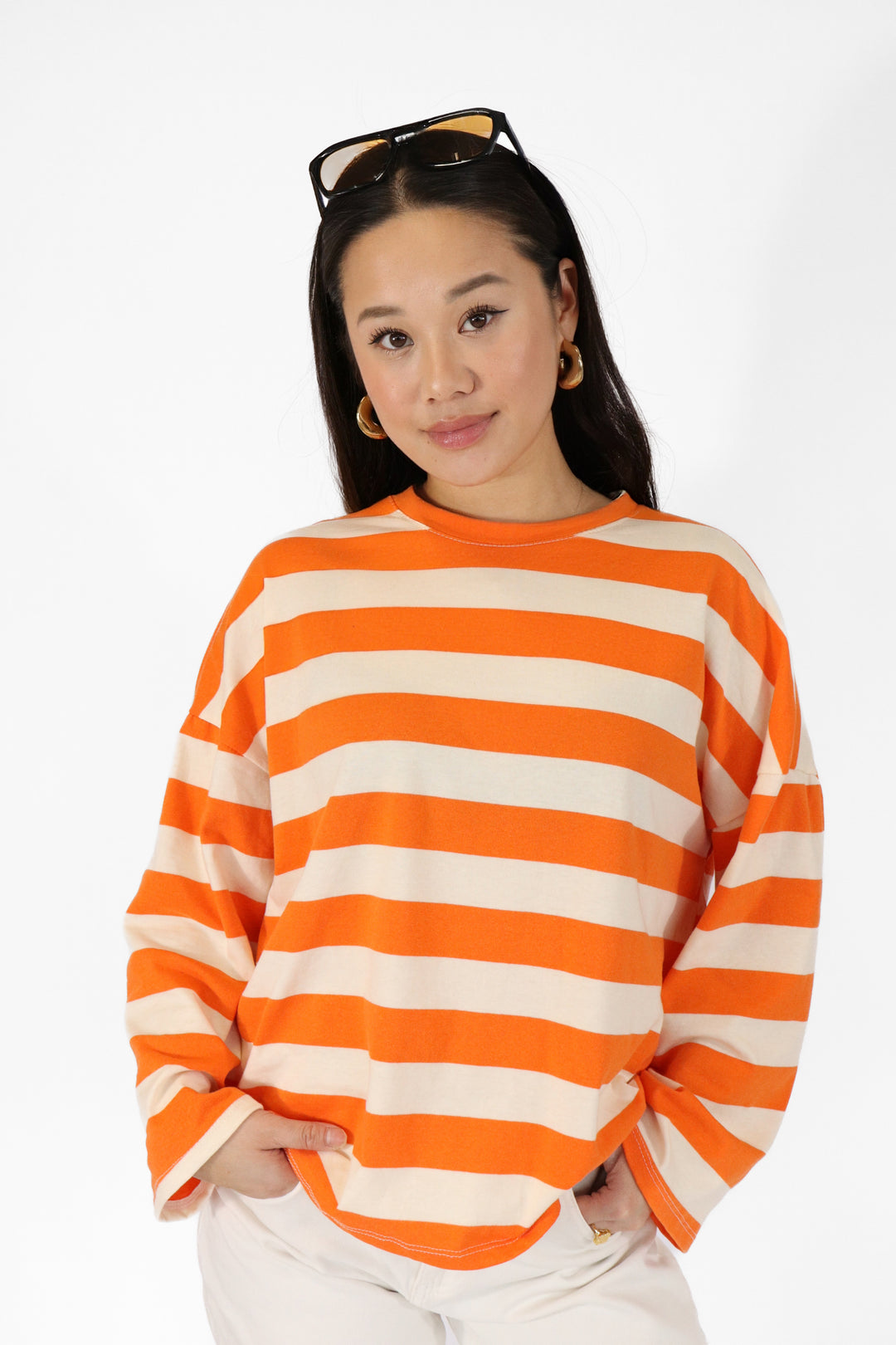 Striped Orange Tee