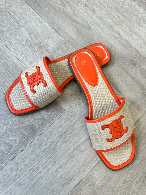 Inspired CC Sandals - Orange