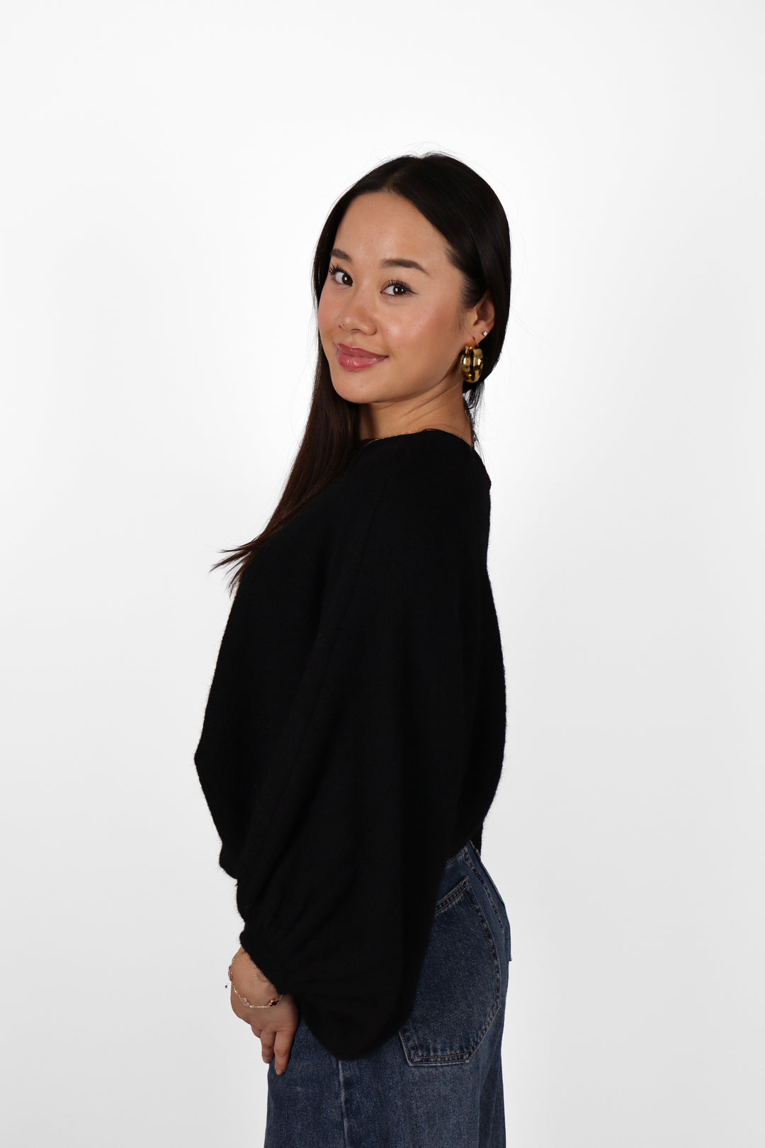 Hailie Off Shoulder Sweater - Stretch