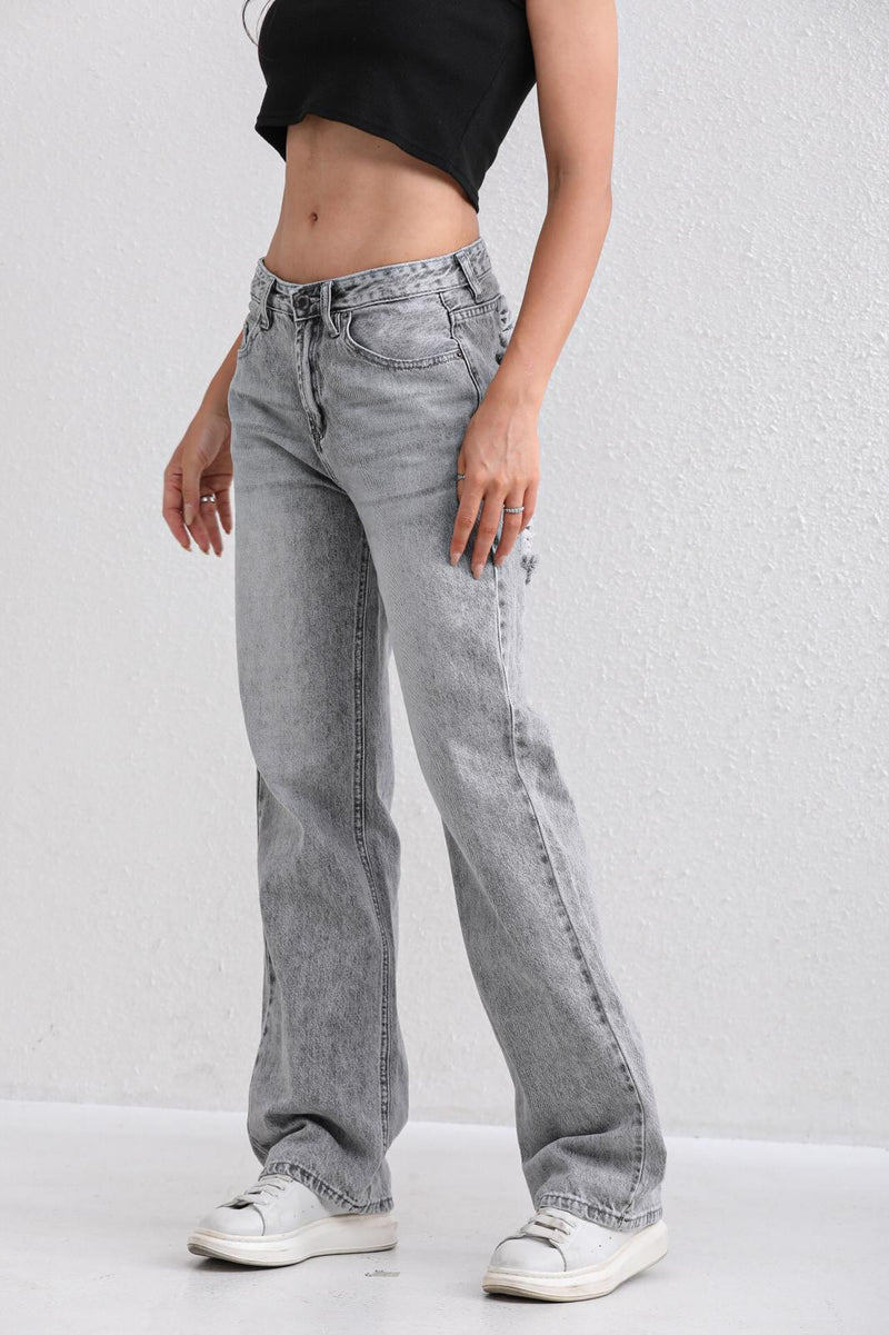 Destroyed Jeans - Light Grey