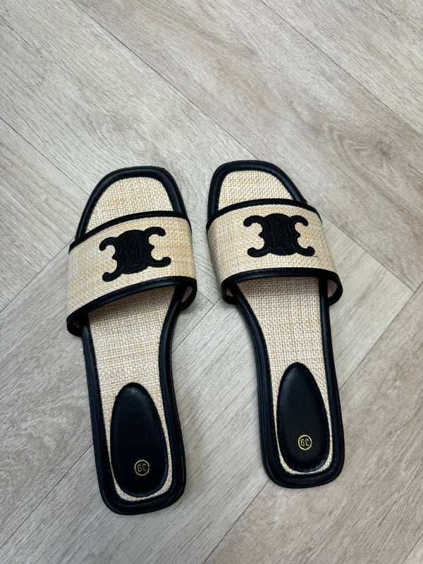 Inspired CC Sandals - Black
