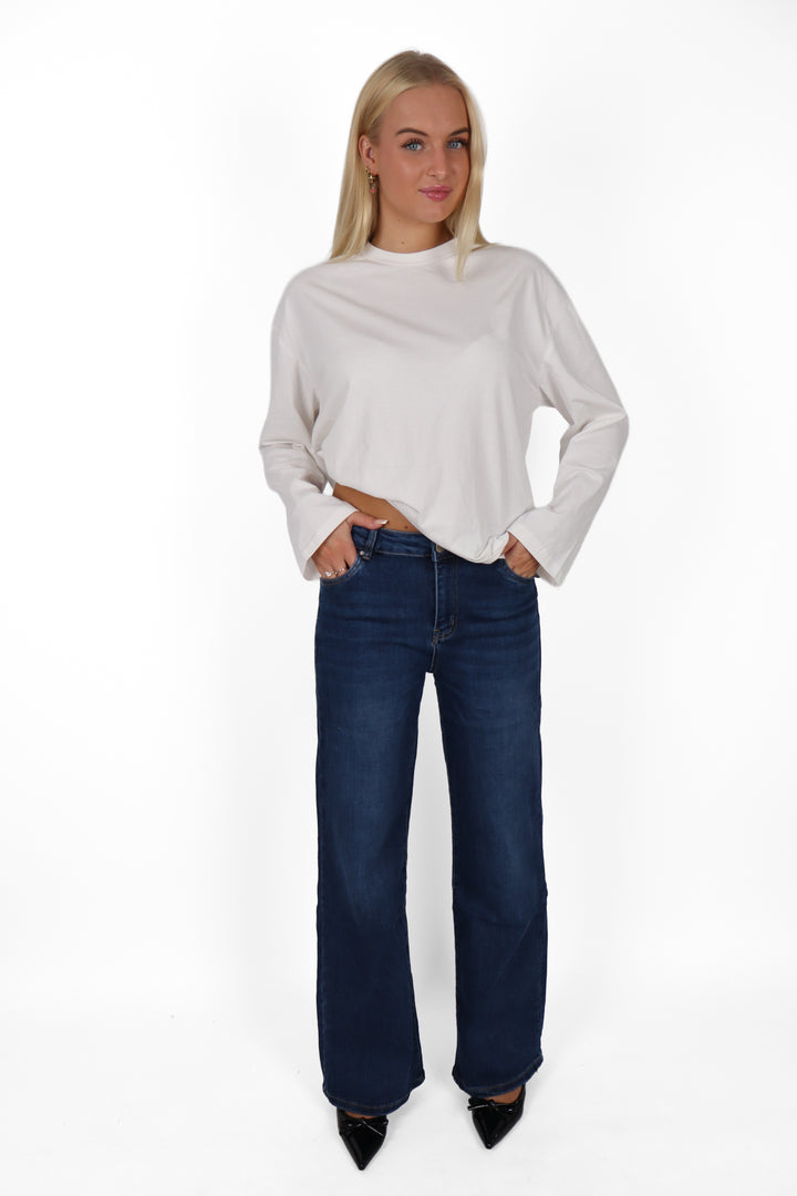 2728 Plus Size Wide Leg Jeans - Stretch