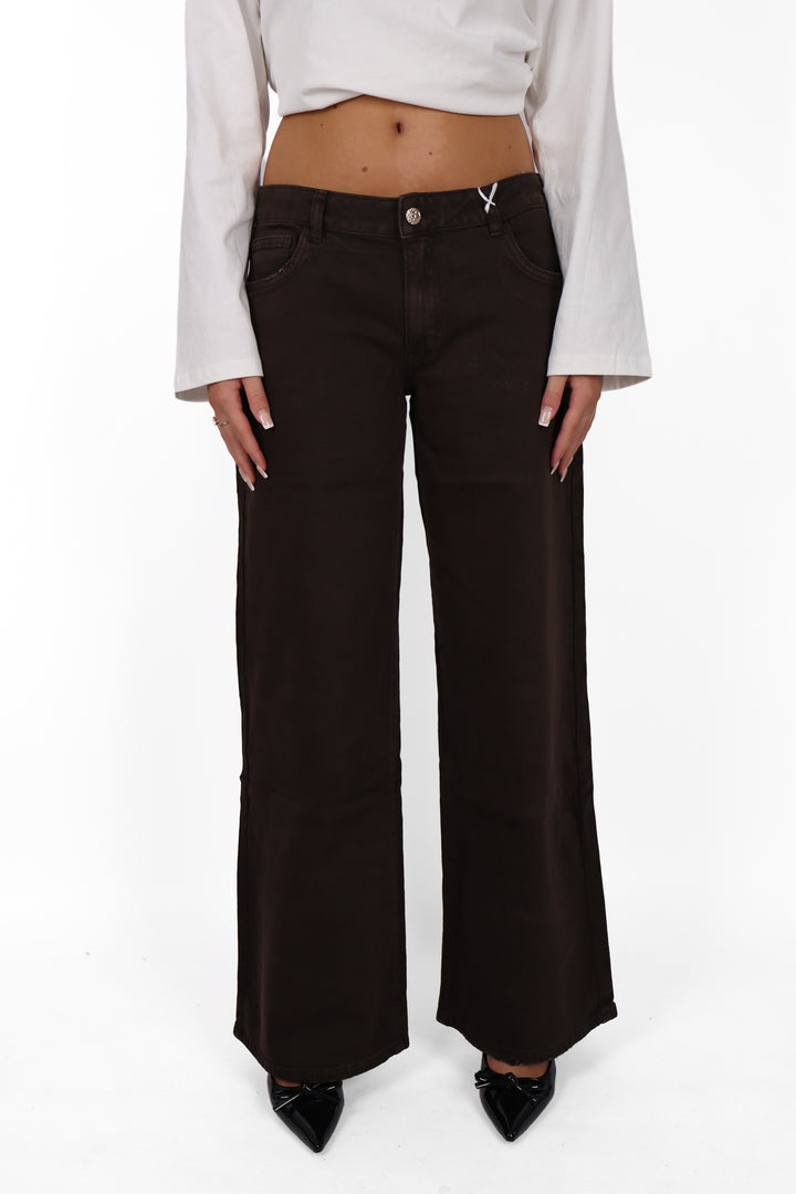 206 Mocha Low Waist Jeans - Light Stretch