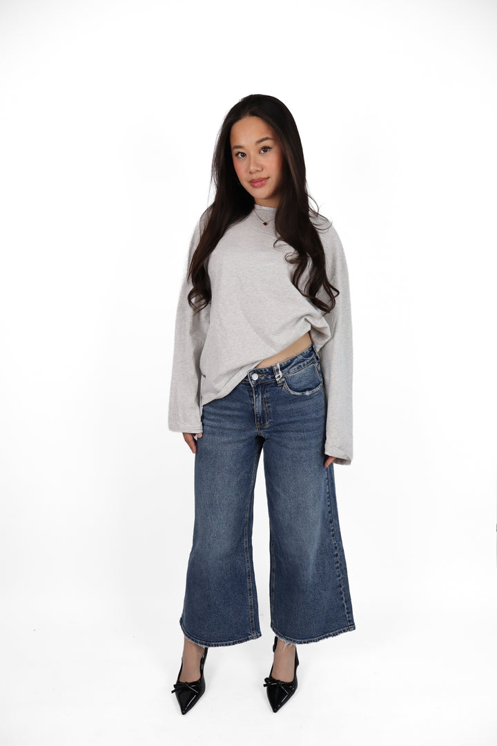 3995 Petite Extra Wide Leg Jeans - Non Stretch