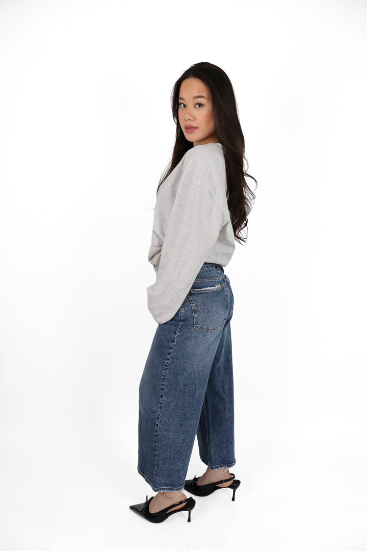 3995 Petite Extra Wide Leg Jeans - Non Stretch