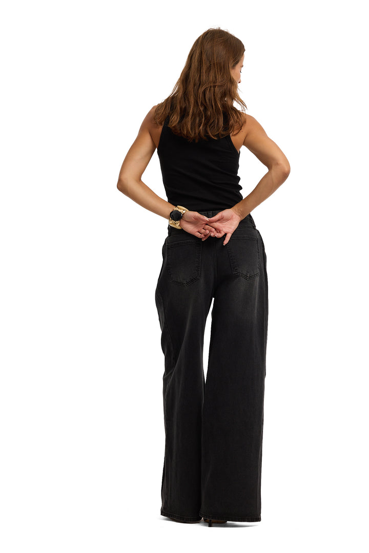 Miley Barrel Wide Leg Jeans - Light Stretch