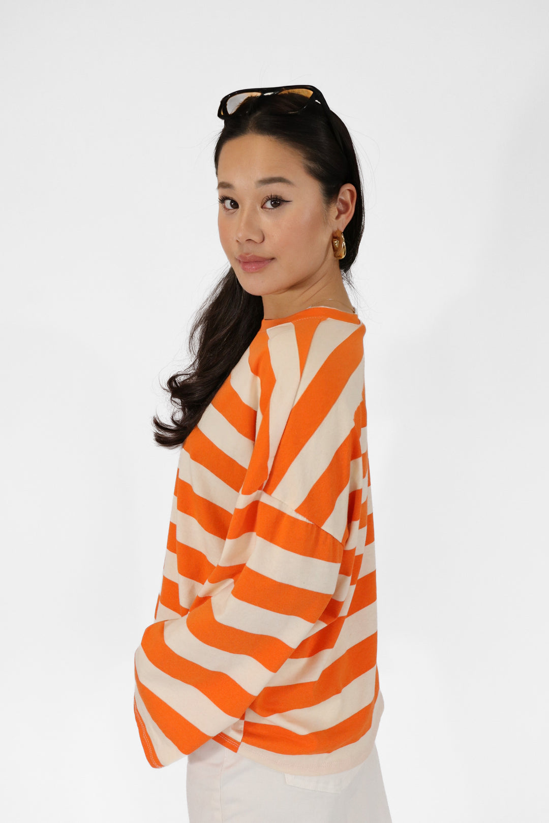 Striped Orange Tee