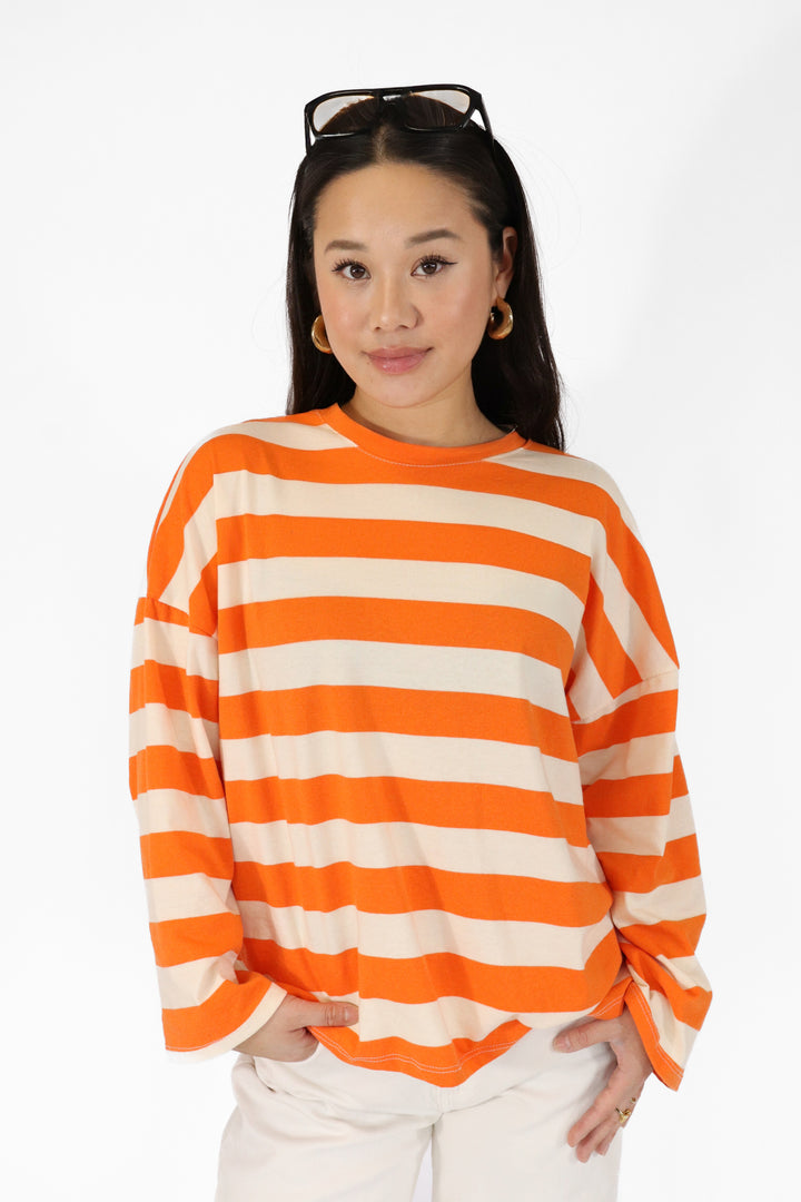 Striped Orange Tee