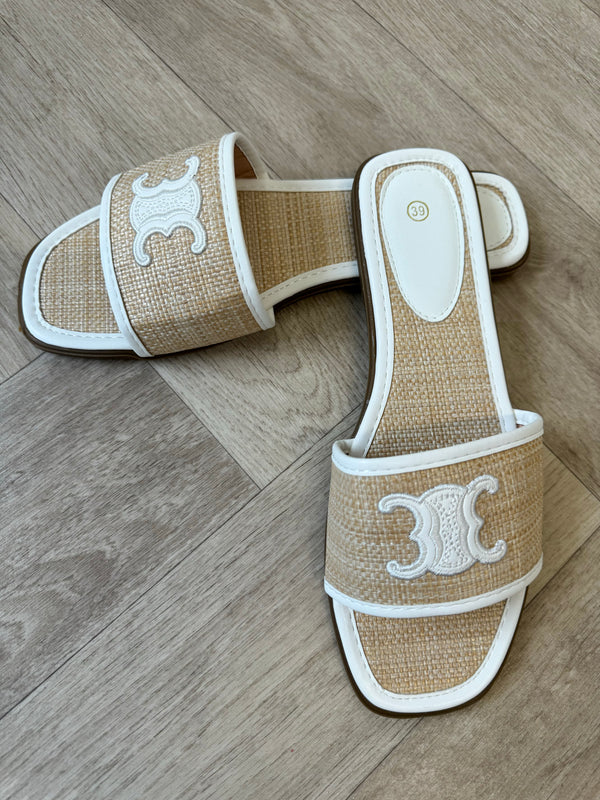 Inspired CC Sandals - White