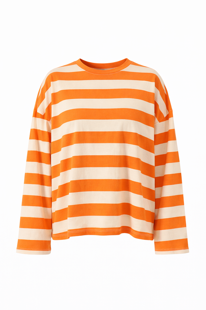 Striped Orange Tee