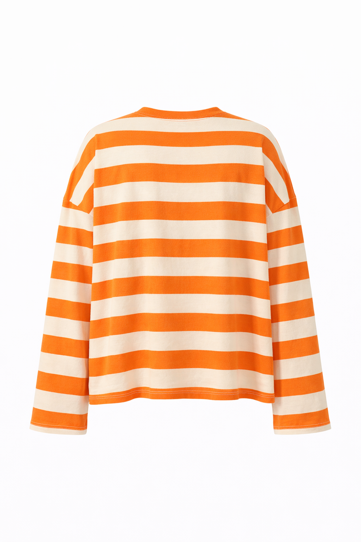 Striped Orange Tee