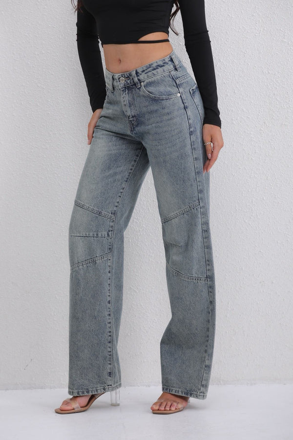 Kate Wide Leg Jeans - Denim