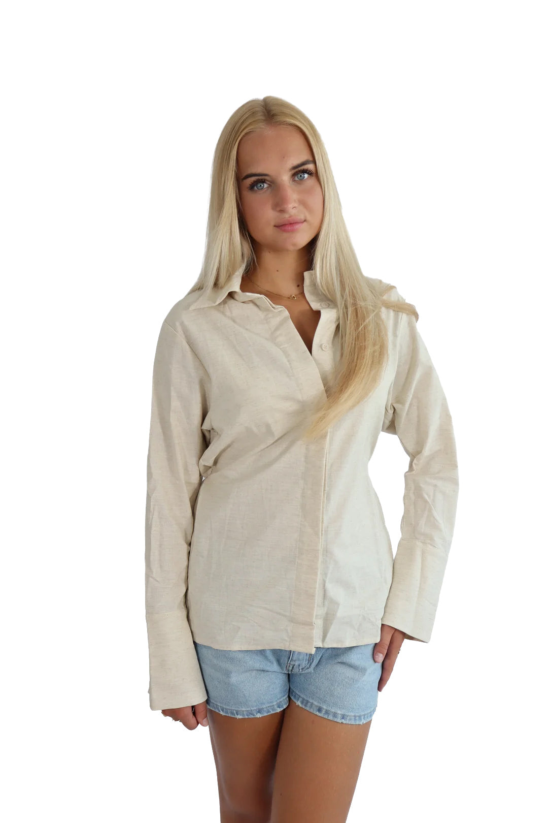 Ella Linnen Tied Blouse