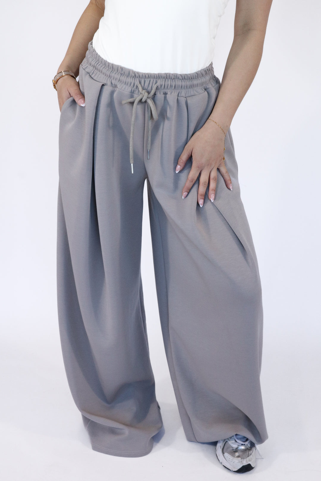 Palazzo Jogger Pants - Stretch