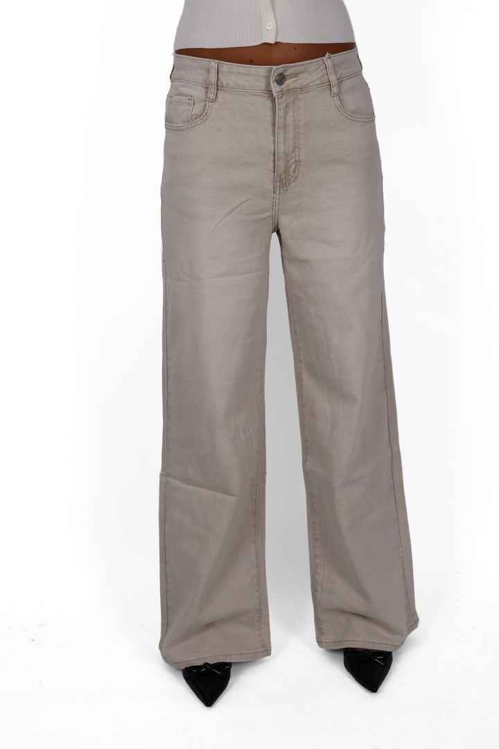 The Solé Midwaist Wide Leg Jeans - Stretch