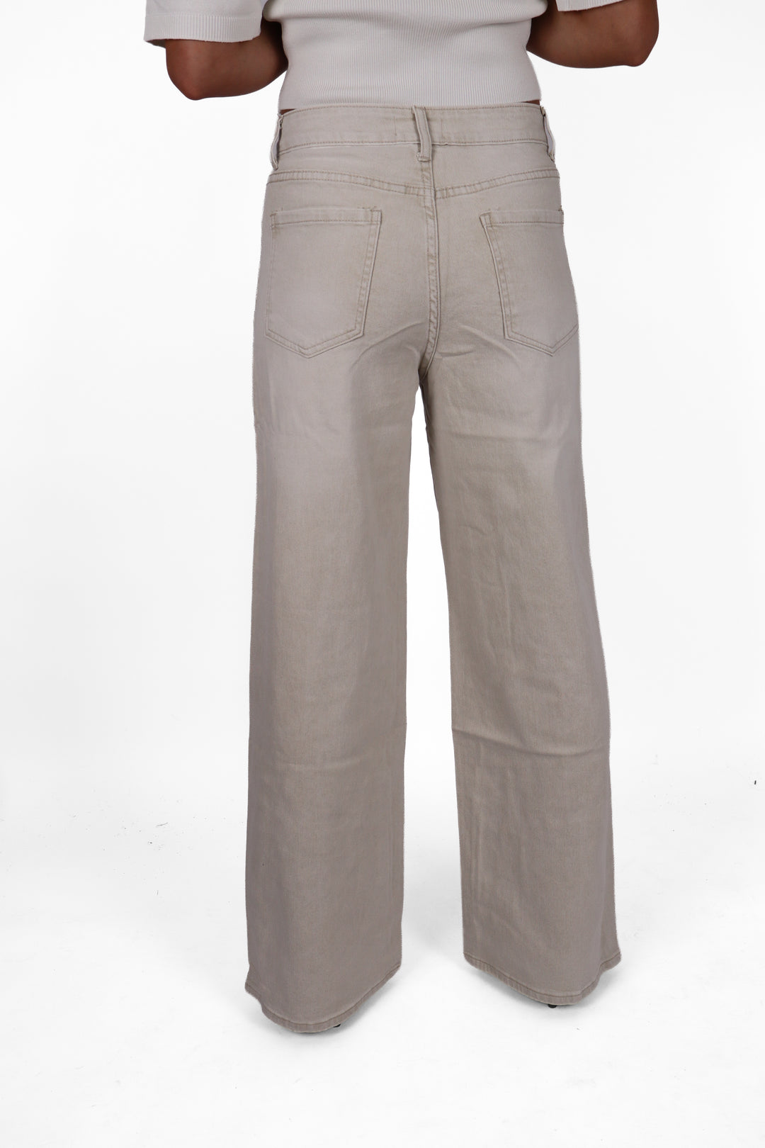 The Solé Midwaist Wide Leg Jeans - Stretch