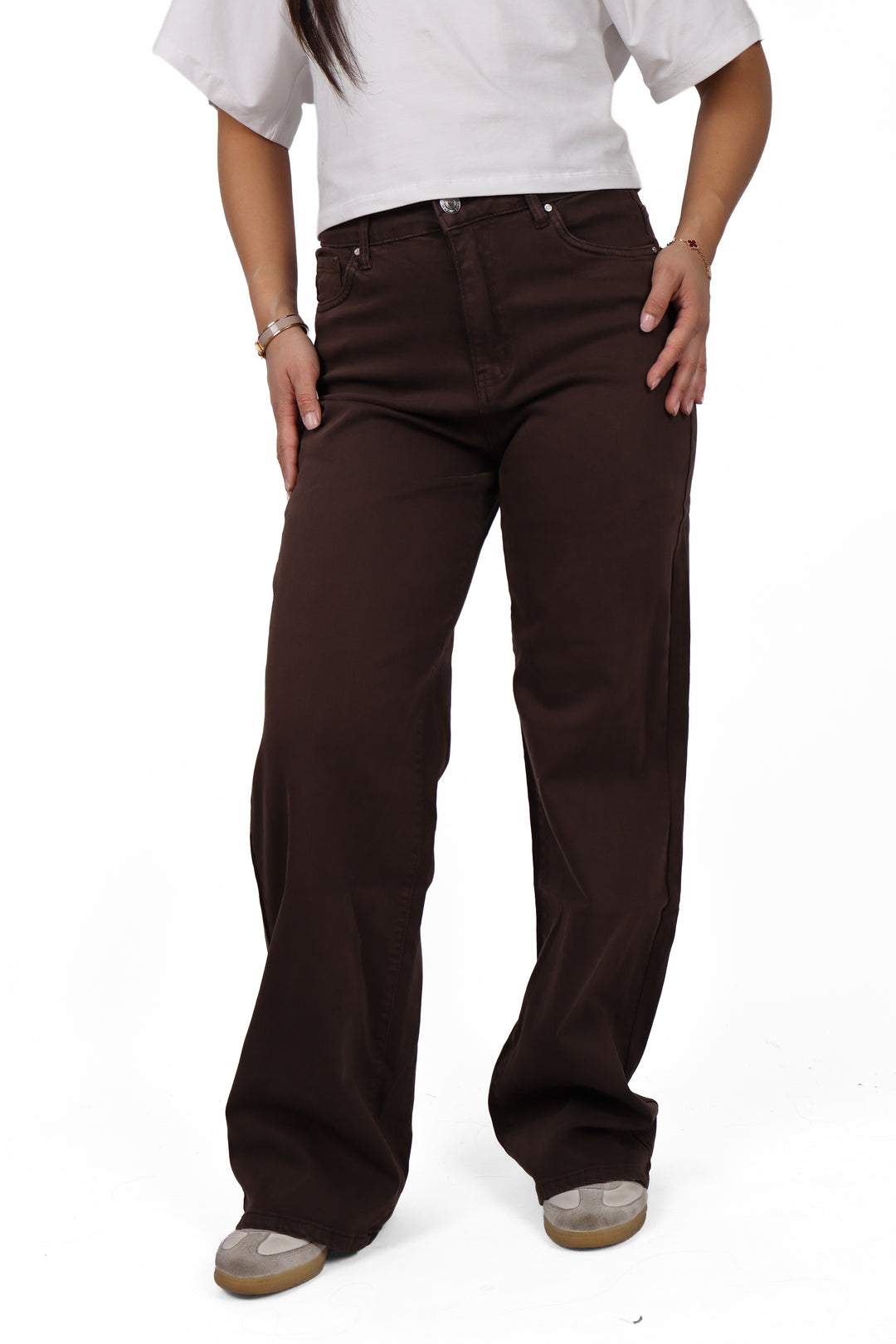 Lola Plus Size Wide Leg Jeans - Stretch