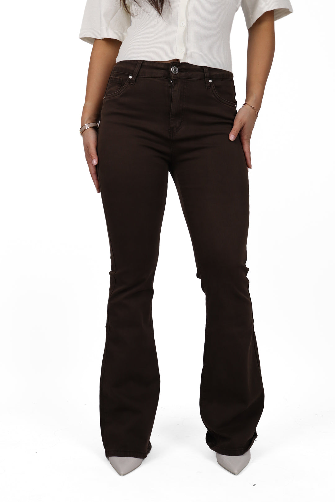 Amelia Plus Size Flared Jeans - Stretch