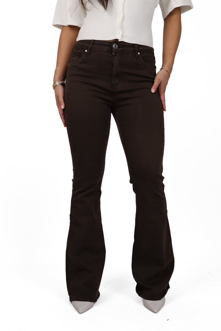 Amelia Plus Size Flared Jeans - Stretch