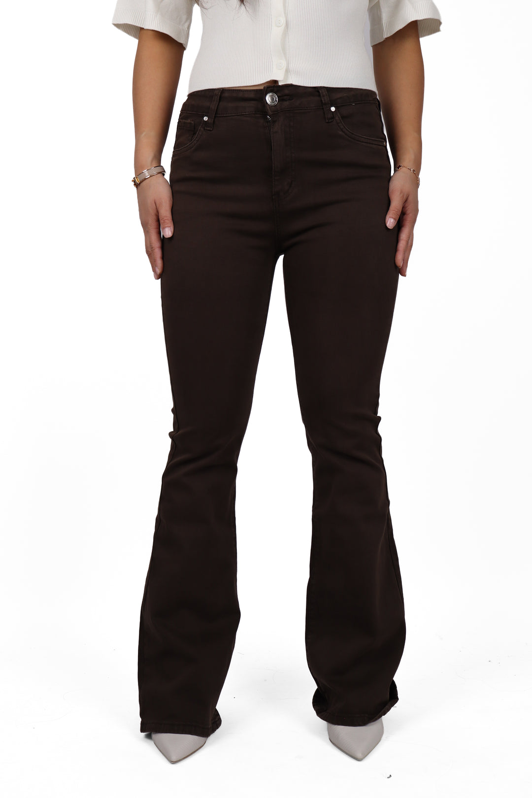 Amelia Plus Size Flared Jeans - Stretch