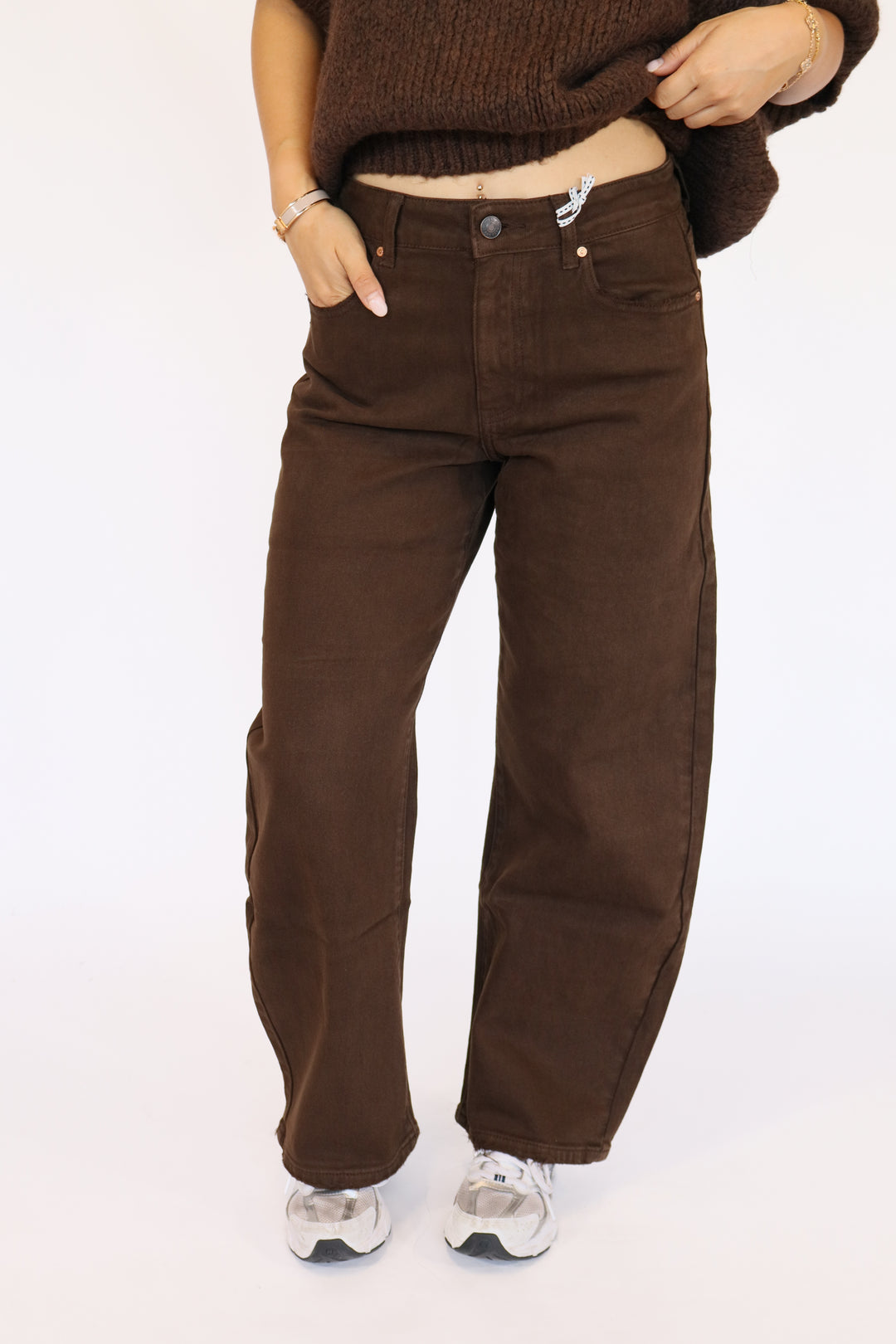 Maya Petite Balloon Fit Jeans - Stretch