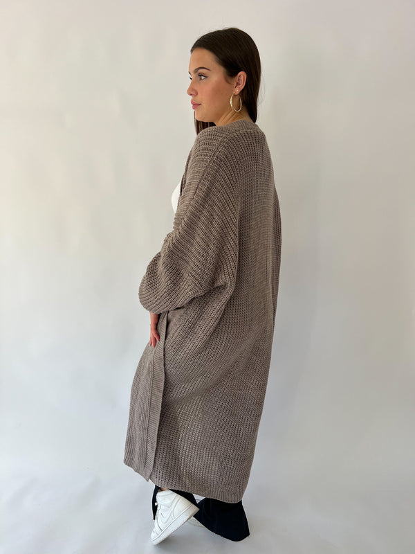 Cuddle Me Cardigan - Taupe