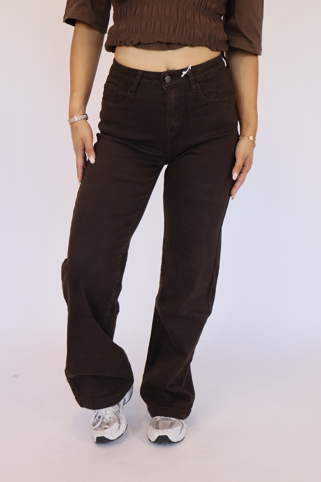 Nina Wide Leg Jeans - Stretch