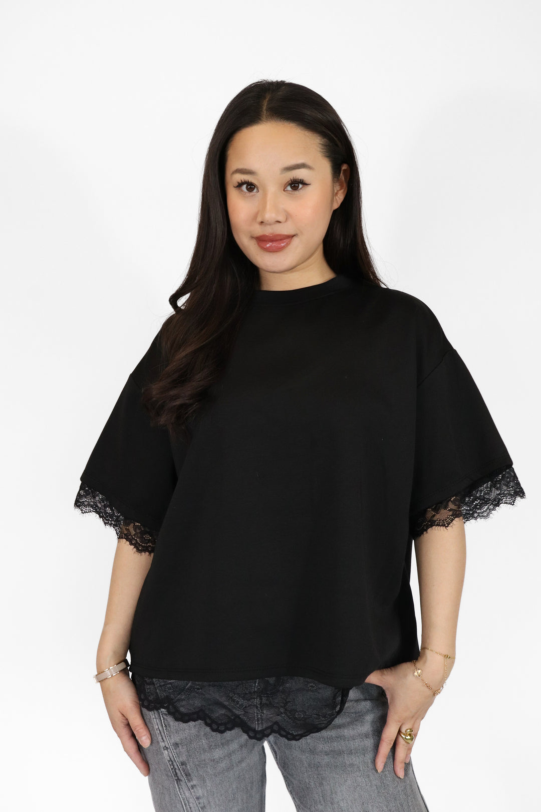 Lace Oversized Shirt