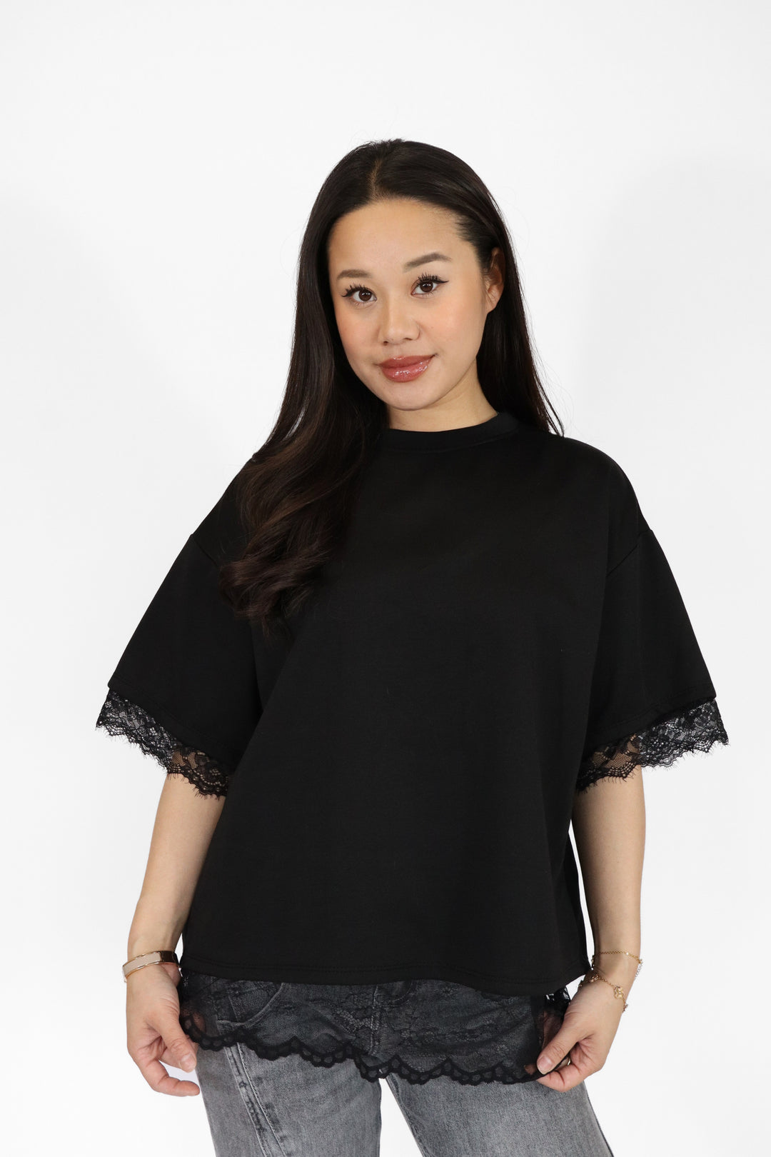 Lace Oversized Shirt