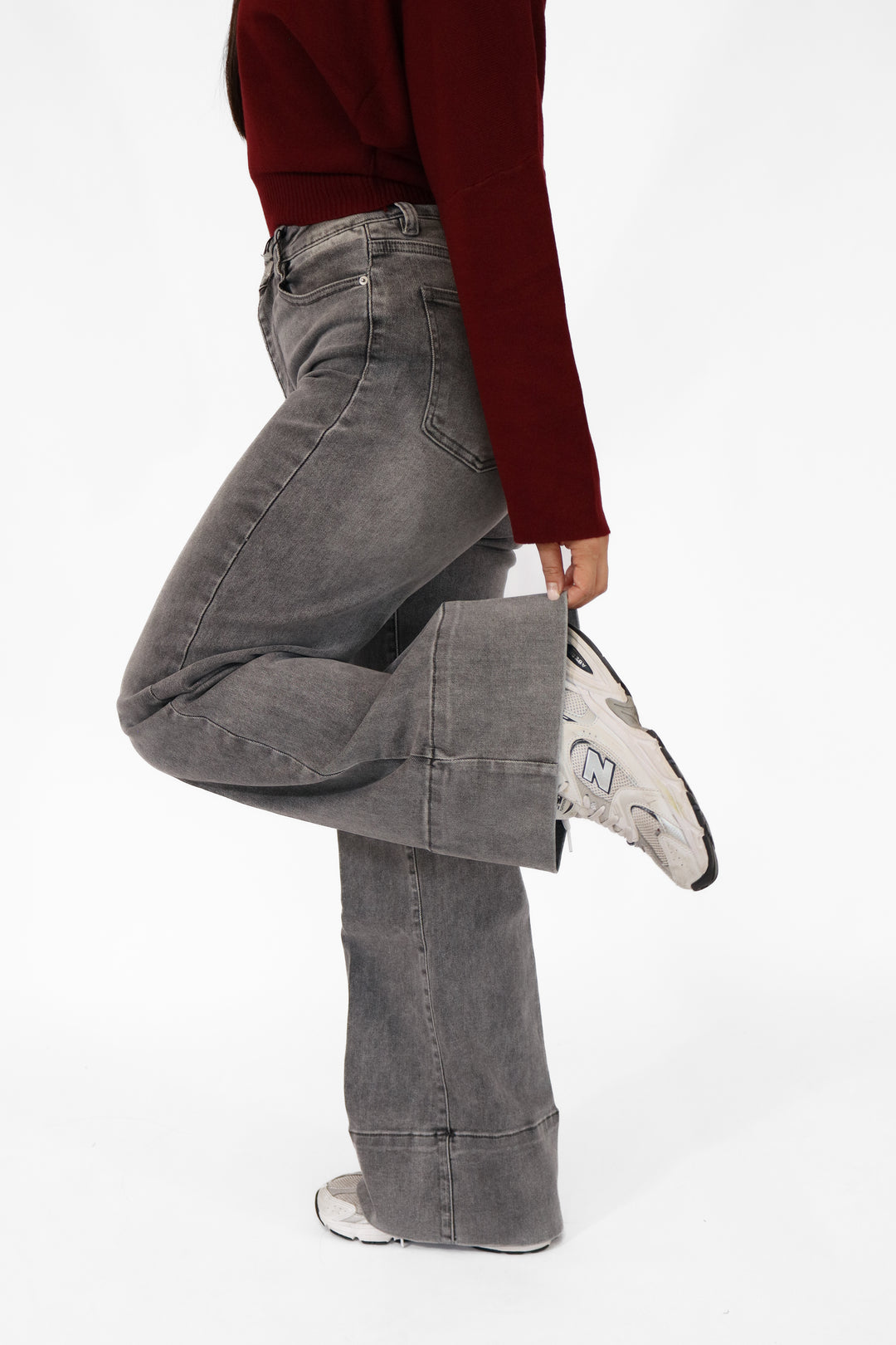 Lola Wide Leg Jeans - Stretch