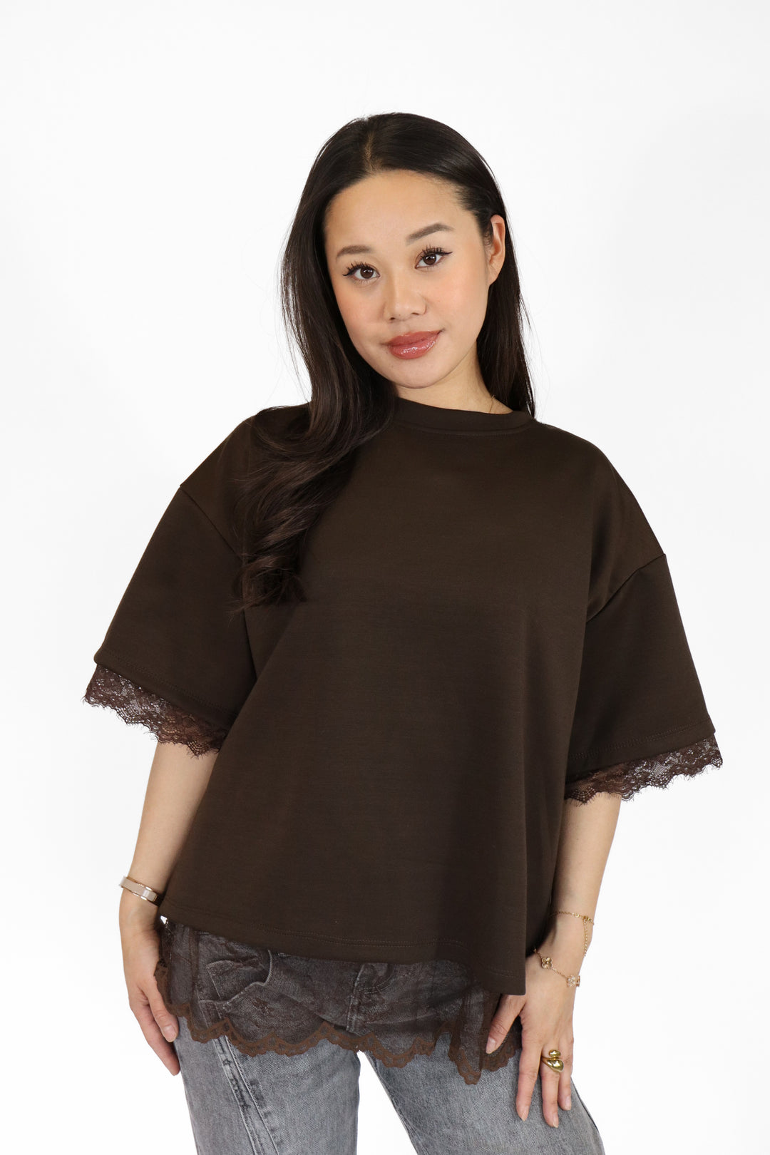 Lace Oversized Shirt