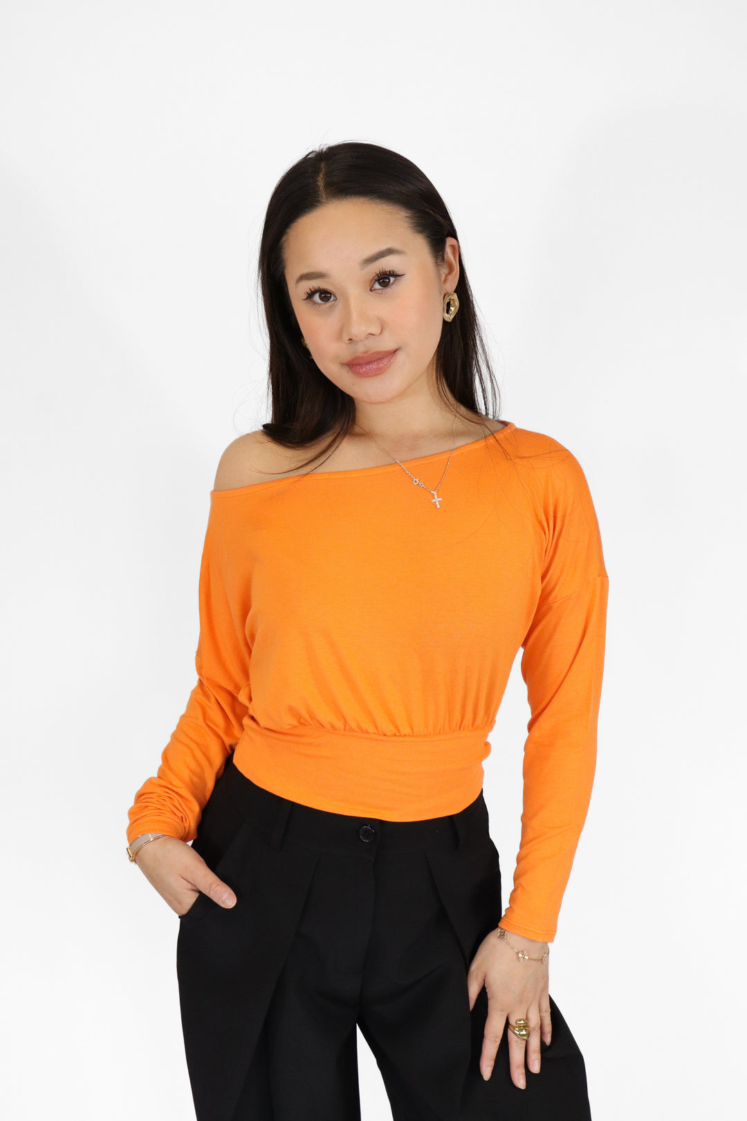Aria Off Shoulder Top - Stretch