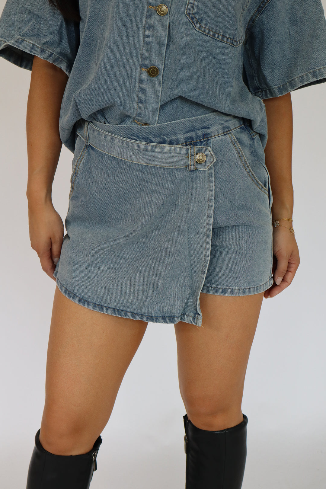 Denim Days Two Piece Set - Stretch