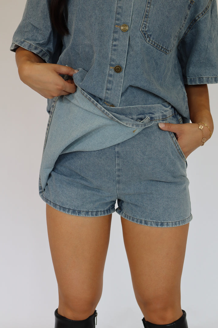 Denim Days Two Piece Set - Stretch