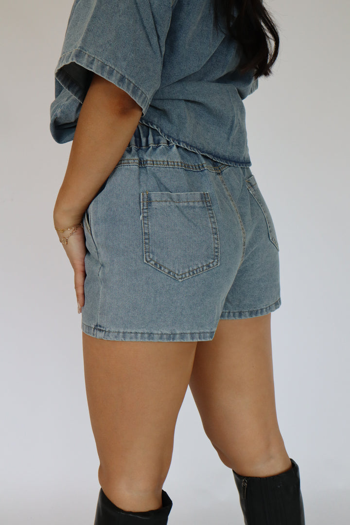 Denim Days Two Piece Set - Stretch