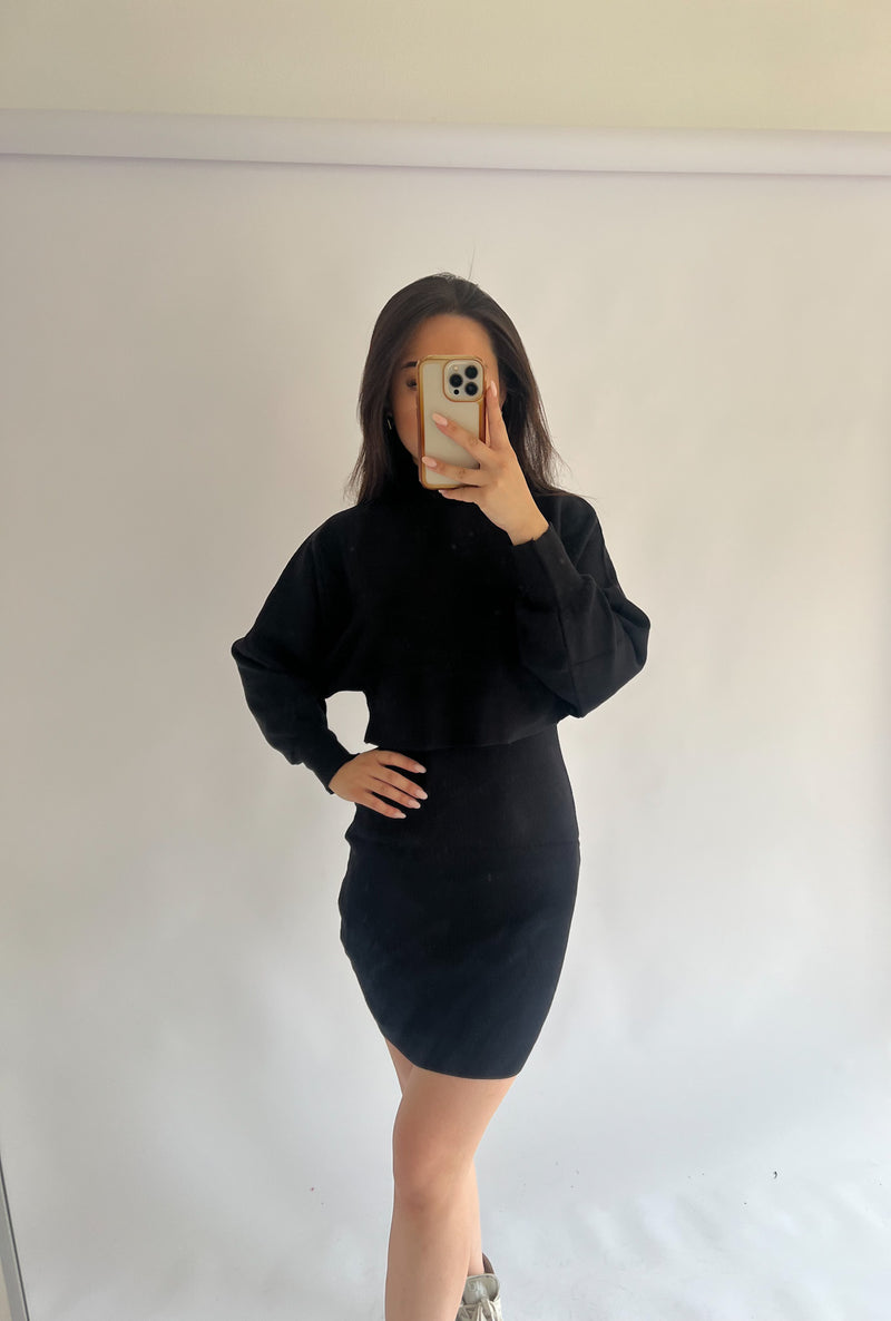 Evie Two Set Piece - Black