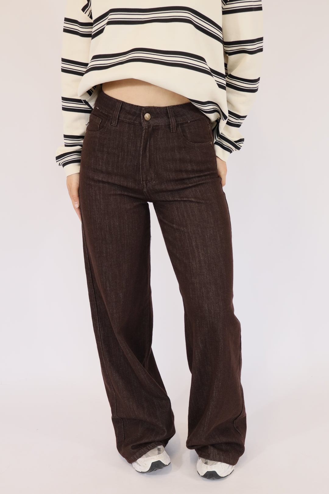 Aimy Wide Leg Jeans - Stretch