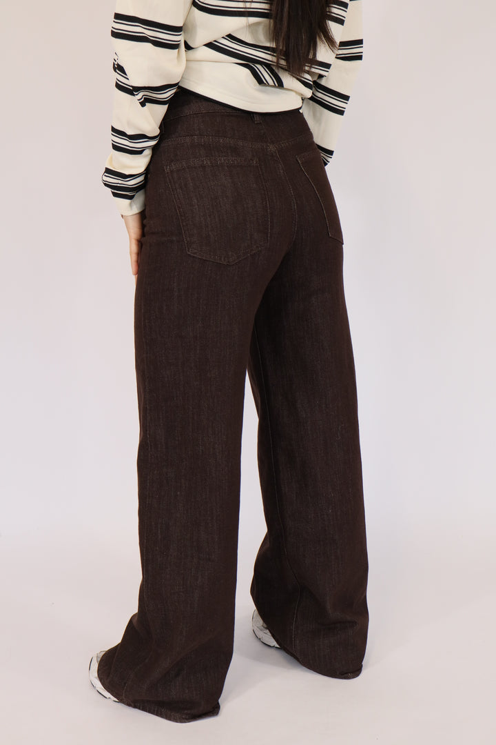 Aimy Wide Leg Jeans - Stretch